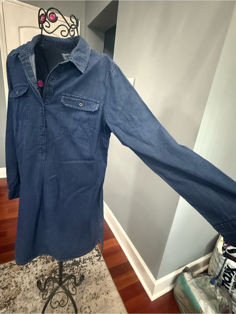 Old Navy Indigo Denim Tunic Dress